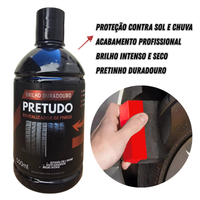 PRETUDO - Pretinho para Pneus - 500ml - 12unidades.